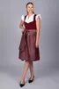Edelnice Midi Dirndl Luise Samt Rot 46 Produktbild-Vorschau 5
