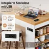 Isola da cucina Flieks con illuminazione a LED e presa di Anteprima dell’immagine prodotto 10