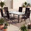 CASARIA® Set Tavolo e Sedie da Giardino Bern 6 +1 Alluminio Anteprima dell’immagine prodotto 2
