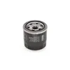 A black oil filter with silver and gray metal parts, set against a white background. Produktbild-Vorschau