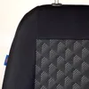 Schwarz-graue Effekt 3D Sitzbezüge für DACIA SANDERO Vorne Produktbild-Vorschau 2