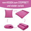 Přestýlací deka 2 v 1 – 135 × 200 cm, fuchsiová Náhled obrázku produktu 3