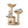 A multi-level cat tree with three cats. Náhľad obrázku produktu