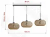 Luxolar Pendelleuchte BOHO 3 flammig E27 LED 60 W Natural Produktbild-Vorschau 7