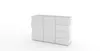 Sideboard >Onda< in Weiß Hochglanz - 130x81,2x40cm Produktbild-Vorschau 3