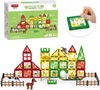 Magnetická stavebnica Window Art Farm 80ks - Magnetic Tiles Náhľad obrázku produktu 1