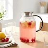Vilde | Glaskaraffe mit Deckel - Wasserkrug 1,5L - Karaffe Produktbild-Vorschau 4
