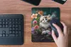 MuchoWow® Mauspad Mousepad Kätzchen - Illustration - Blumen Produktbild-Vorschau 4