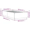 Bettgestell Weiß 90x190 cm Holzwerkstoff Produktbild-Vorschau 8