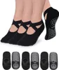 3 Paar schwarze Yoga Socken Damen – Rutschfeste Produktbild-Vorschau 1