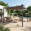 sweeek - Pergola, Aluminium, 3x3m, Schiebedach - Grau Produktbild-Vorschau 6