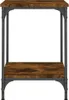 Couchtisch Räuchereiche 40x40x55 cm Holzwerkstoff Produktbild-Vorschau 5
