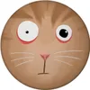 Magnet rund mit Katzengesicht verwirrte Katze Produktbild-Vorschau 1