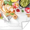 MuchoWow® Poster Gemüse - Obst - Fleisch - Kräuter 50x50 cm Produktbild-Vorschau 1