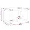 vidaXL Nogi stolika kawowego O-rama 60x50x38 cm stal Podgląd zdjęcia produktu 7