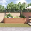 vidaXL Zvýšená posteľ hnedá 320 x 80 x 81 cm oceľ Náhľad obrázku produktu 4