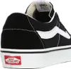 Close-up view of the heel and side of a black Vans shoe. Produktbild-Vorschau