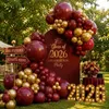 105er Ballonbogen-Set bordeauxrot, 45/38/30/35 cm, Helium, Hochzeit, Geburtstag Productafbeelding-voorbeeld