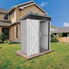 HOMAVO Gerätehaus Metall mit Pultdach, Gartenhaus Metall Produktbild-Vorschau 7