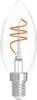 A clear, studio shot of an LED candle light bulb. Produktbild-Vorschau