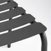 Quadratischer Terrassentisch (185 x 92 cm) und 8 schwarze Produktbild-Vorschau 8