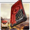 A red phone case with a black kickstand is shown in a dramatic, rocky, and fiery environment. Náhled obrázku produktu