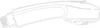 A line drawing of a shower head. Produktbild-Vorschau