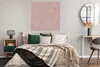 MuchoWow® Poster Sechseck - Rosa - Muster 100x100 cm - Produktbild-Vorschau 4
