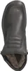 A top-down view of a black leather boot with a fur lining. Náhľad obrázku produktu