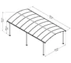 Pojedyncza wiata Palram - Canopia Arcadia 6400 649 x 359 cm Podgląd zdjęcia produktu 26