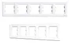5-fach horizontaler weißer Rahmen Asfora EPH5800521 Produktbild-Vorschau 4