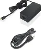 A black laptop power adapter with two cables is shown against a white background. Produktbild-Vorschau