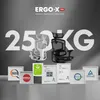 A marketing image for an ergonomic office chair, showcasing its features and certifications. Voir les images du produit