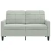 vidaXL 2-osobowa sofa jasnoszara 120 cm aksamitna Podgląd zdjęcia produktu 4