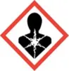 A hazard symbol indicating health hazards. Produktbild-Vorschau