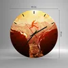 Wanduhr - Rund - Glasuhr - Mann Berg Freiheit - 40x40cm - Produktbild-Vorschau 3