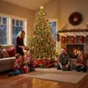 BURI Tannenbaum Leuchtnetz 200 LED 2,5 m | Lichtervorhang Produktbild-Vorschau 3