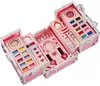 Make-up kufřík pro dívky, dětská sada na líčení, kosmetický Náhled obrázku produktu 6
