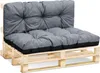 Palettenkissen Outdoor Kissen Set: Rückenkissen 40x120 cm Produktbild-Vorschau 1