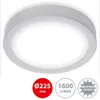 LED Aufbauleuchte Deckenlampe 16,5W chrom Kunststoff 4000 K Produktbild-Vorschau 2