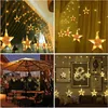 Salcar 2*1m 108 LED con 12 stelle luci natalizie per Anteprima dell’immagine prodotto 3
