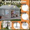 XMTECH Partyzelt Pavillon 3x6 m wasserdicht UV-Schutz 50+ Produktbild-Vorschau 9