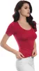 Damen T-Shirt Viskose Stretch – Slim Fit, Kurzarm, Produktbild-Vorschau 3