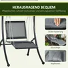 Outsunny Hollywoodschaukel, Gartenschaukel mit Kissen, Produktbild-Vorschau 3