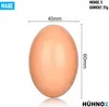 HÜHNOX Hölzerne Hühnereier Handwerk Rohlinge für Ostern Produktbild-Vorschau 5