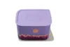 TUPPERWARE Quadro 1,3 L lila Muster Motiv Dose Box Produktbild-Vorschau 2