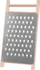 A close-up, straight-on shot of a grater with a wooden frame and a metal grating surface. Náhľad obrázku produktu