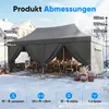 Quictent Pavillon 3x6m Faltpavillon Wasserdicht Stabil mit Produktbild-Vorschau 5
