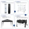 LEADZM 3x3M Pavillon Wasserdicht Pop up Faltpavillon Produktbild-Vorschau 6