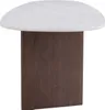 FURNLUX Jedálenský stôl Gronvik orech a mramor sivý 90 cm / Náhľad obrázku produktu 3